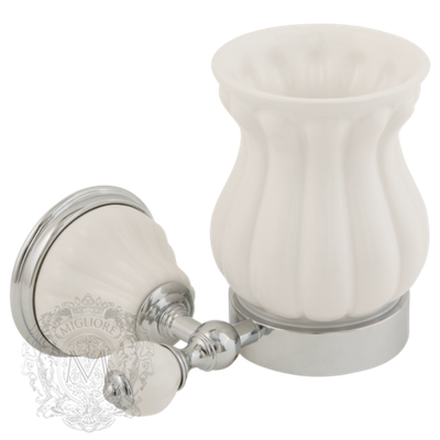 Стакан Migliore Olivia ML.OLV-60.602.BI.CR хром  настенный