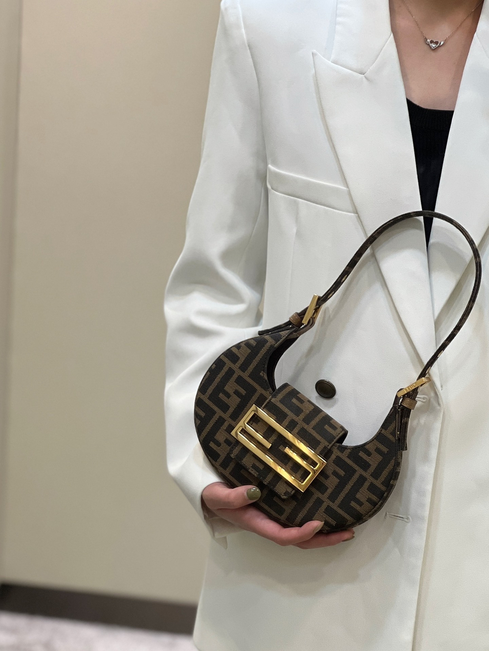 Fendi Cookie Mini Hobo Bag 22 cm