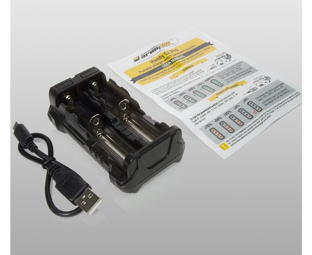 Зарядное устройство Armytek «Handy C2 Pro» 2-канальное