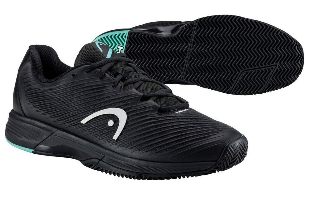Мужские кроссовки теннисные Head Revolt Pro 4.0 Clay - black/teal