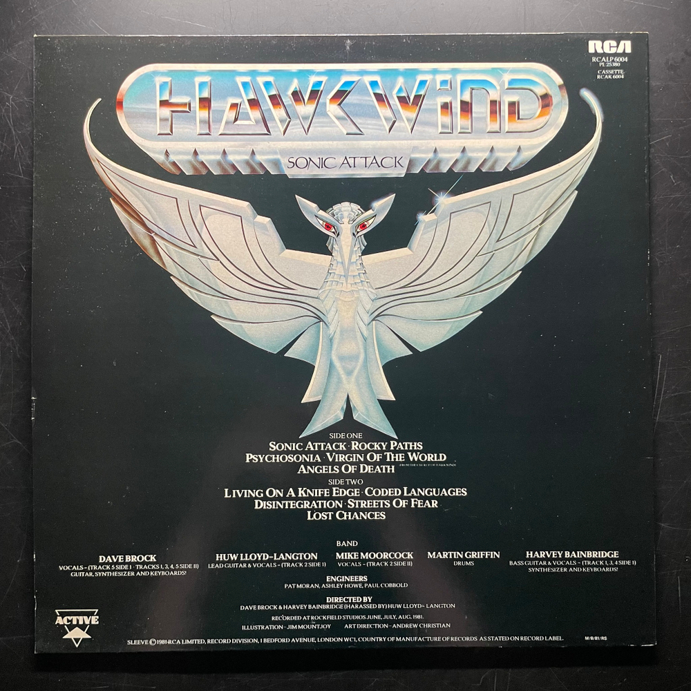 Hawkwind ‎– Sonic Attack (Англия 1981г.)