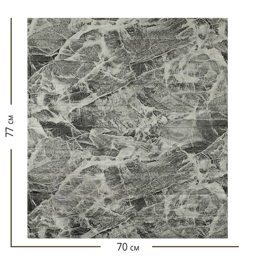 Самоклеящаяся мягкая панель ПВХ Кирпич титаниум 770х700х3 мм