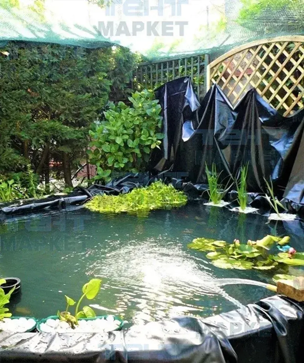 Пленка техническая полиэтиленовая 150 мкм черная (рукав 1.5*10, 30 кв.м.)