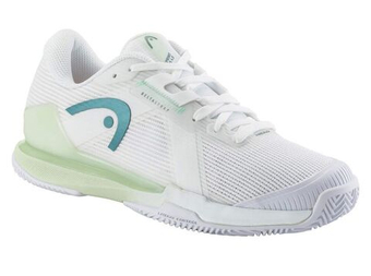Женские Кроссовки теннисные Head Sprint Pro 4.0 Clay - white/light green