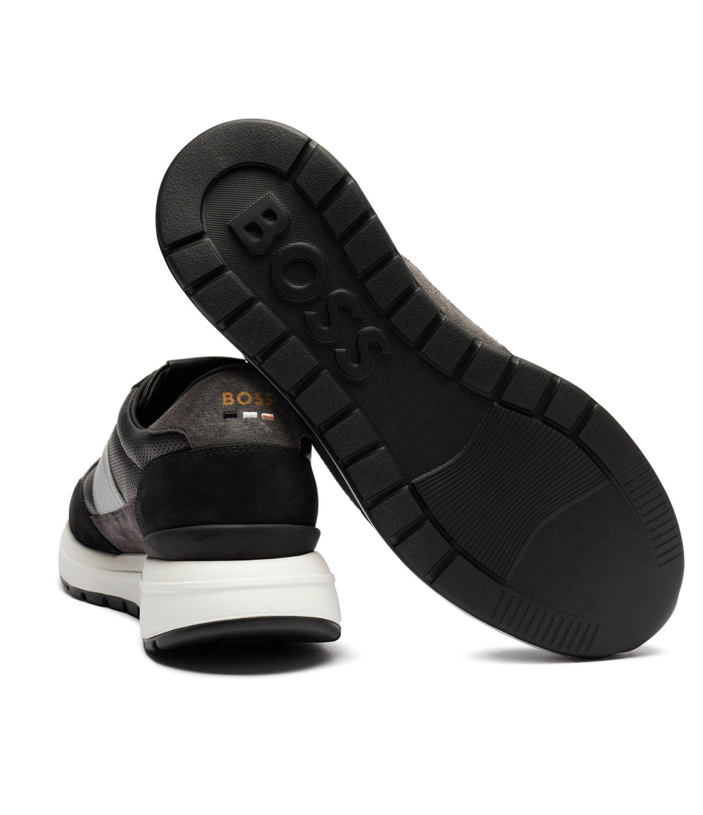 Кожаные кроссовки jace_runn BOSS BLACK - черный(50522863)