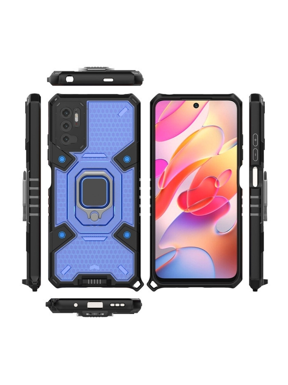 Противоударный чехол с Innovation Case c защитой камеры для Xiaomi Poco M3 Pro / Redmi Note 10 5G