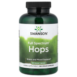 Swanson Vitamins, Full Spectrum®, хмель, 180 веганских капсул (310 мг в 1 капсуле)