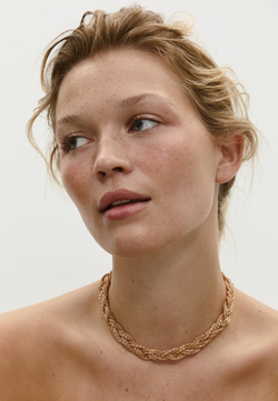 STRADIVARIUS Контрастное ожерелье, золотой