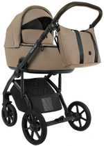 Детская коляска Roan Bass Next 2.0 3 в 1 с автокреслом Pituso Baesa Pro Black,Beige Canopy BSN/42/2 Mocha Mousse/Black/руч.Cappuccino