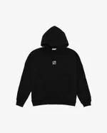 Худи ONE TWO "BASIC" Начес Черный