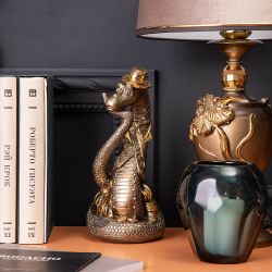 Статуэтка Удав Кулибин Бронза