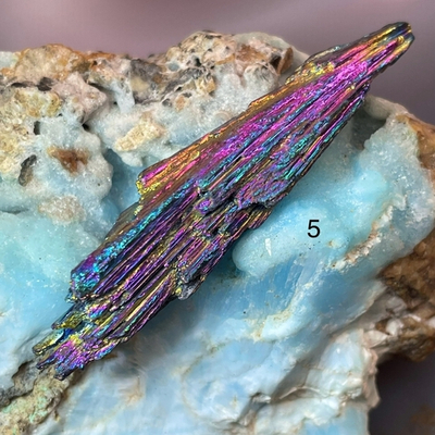 47653 Кианит черный с покрытием необработанный 32-48мм