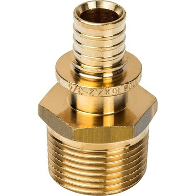 STOUT Переходник с наружной резьбой 16x3/4" аксиальный для труб из сшитого полиэтилена