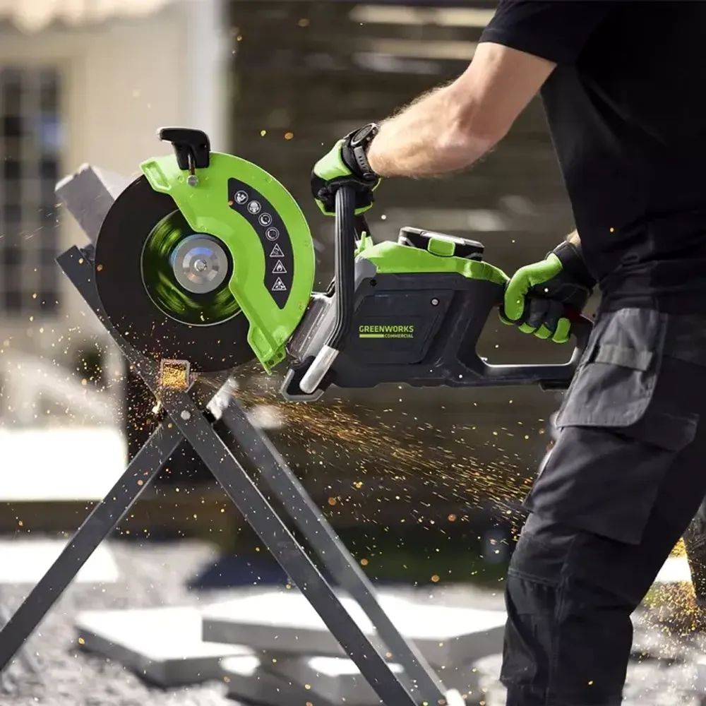 Бетонорез аккумуляторный Greenworks Арт.2009007, 82V, 3,2КВт, без АКБ И ЗУ