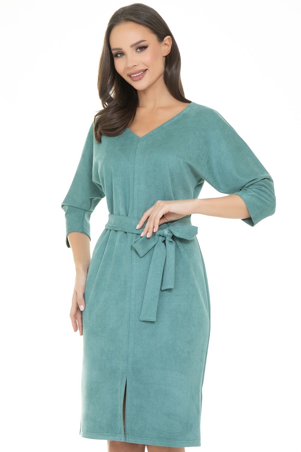 Платье Теплые объятия (вельвет, олива) Diolche