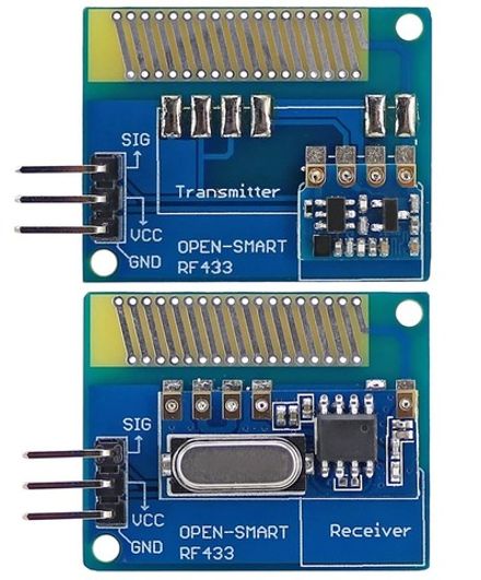 Беспроводной радиочастотный приемопередатчик дальнего действия (приемник+передатчик 433МГц)