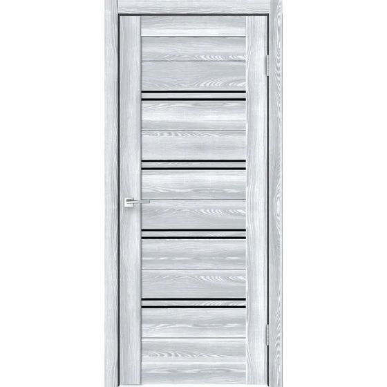 Купить Межкомнатная дверь экошпон Xline 4 клён айс остеклённая
