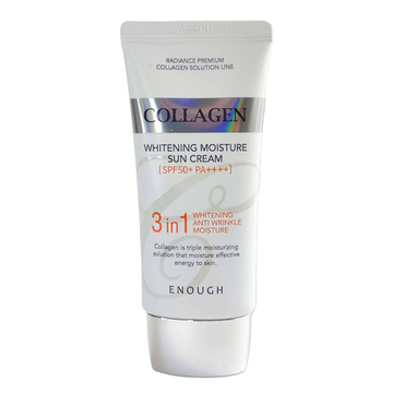 Enough Солнцезащитный крем Collagen 3in1 Whitening Moisture Sun Сream SPF 50 PA+++с коллагеном 50 мл