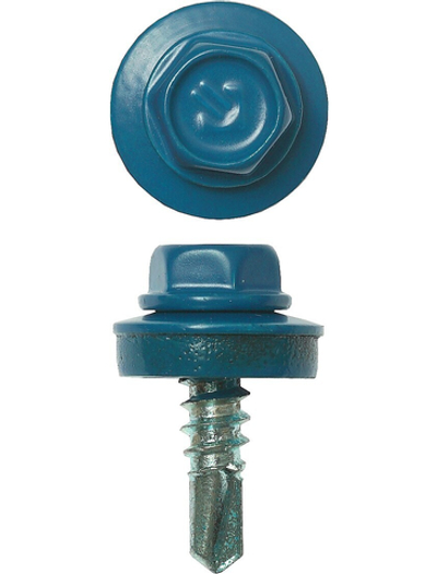 ЗУБР СКМ 5009, 19 х 5.5 мм, неб.-голуб., 500 шт, кровельный саморез (4-300315-55-019-5009)