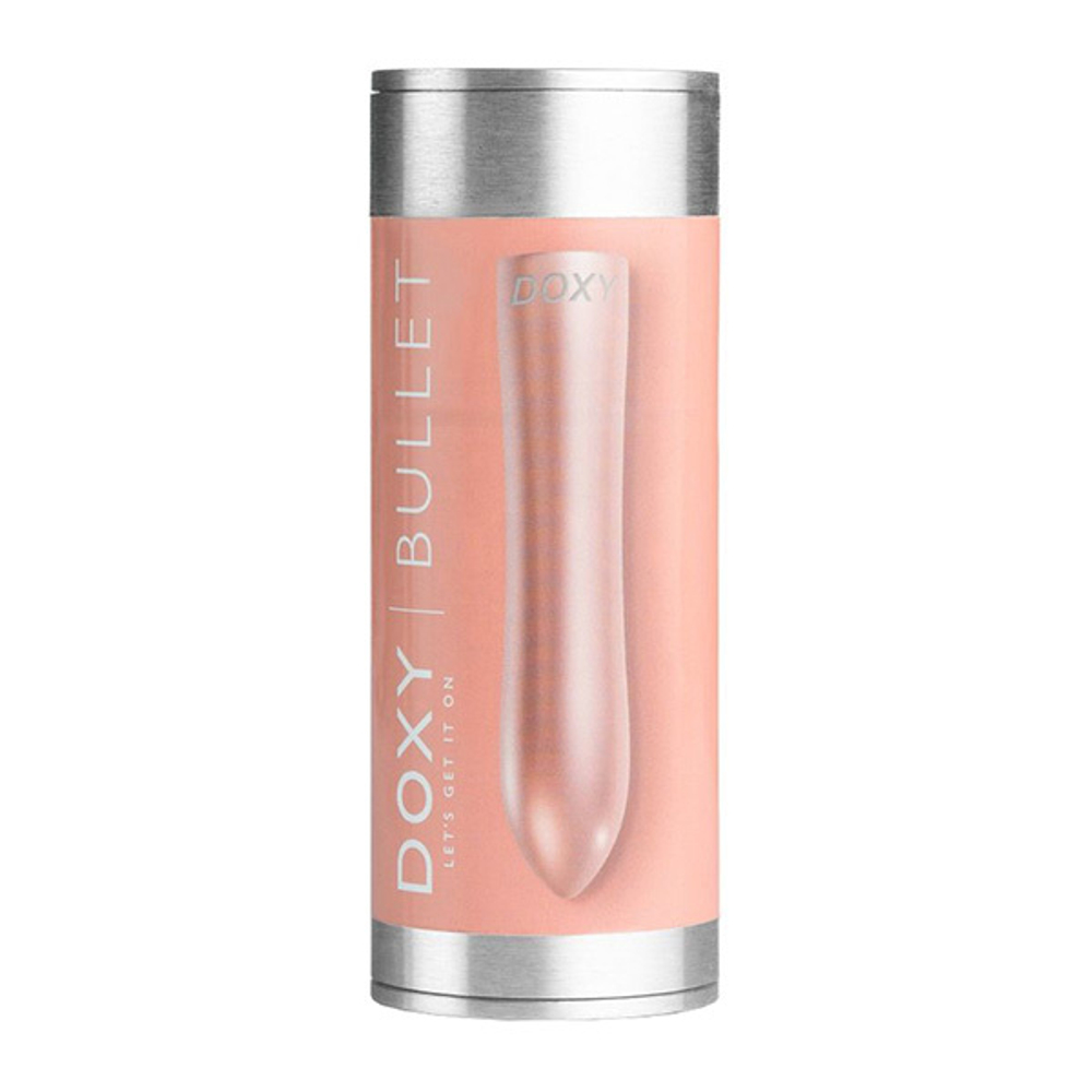 Розовая металлическая вибропуля 12см Doxy Bullet Rose Gold DXBLTRG25