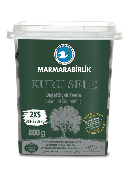 Маслины Marmarabirlik Kuru Sele 2XS вяленые 800 г