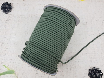 Резинка шляпная, d 4 мм, светлый хаки