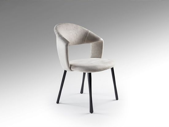 Willy Стул каменно-серый/черный