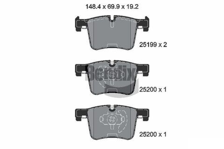 BENDIX Braking - BPD1078-BEN - Brake Pad Set, disc brake
