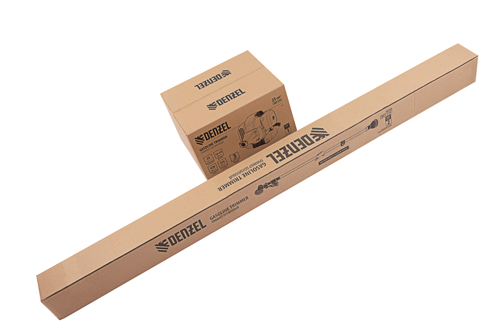 Триммер бензиновый DGT 250, 25 см3, 1.3 л. с, неразъемная штанга, состоит из 2 частей Denzel