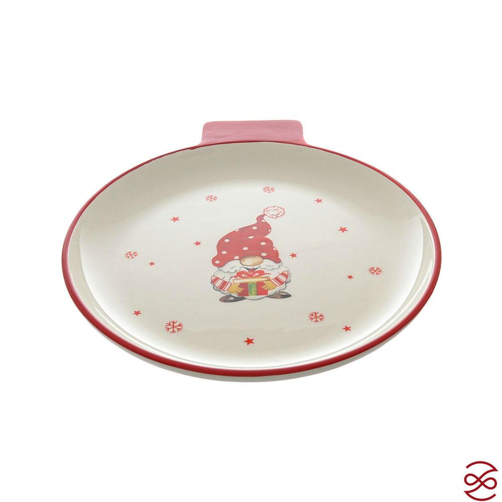 Блюдо сервировочное ёлочная игрушка Repast Гномы 26*23*3 см