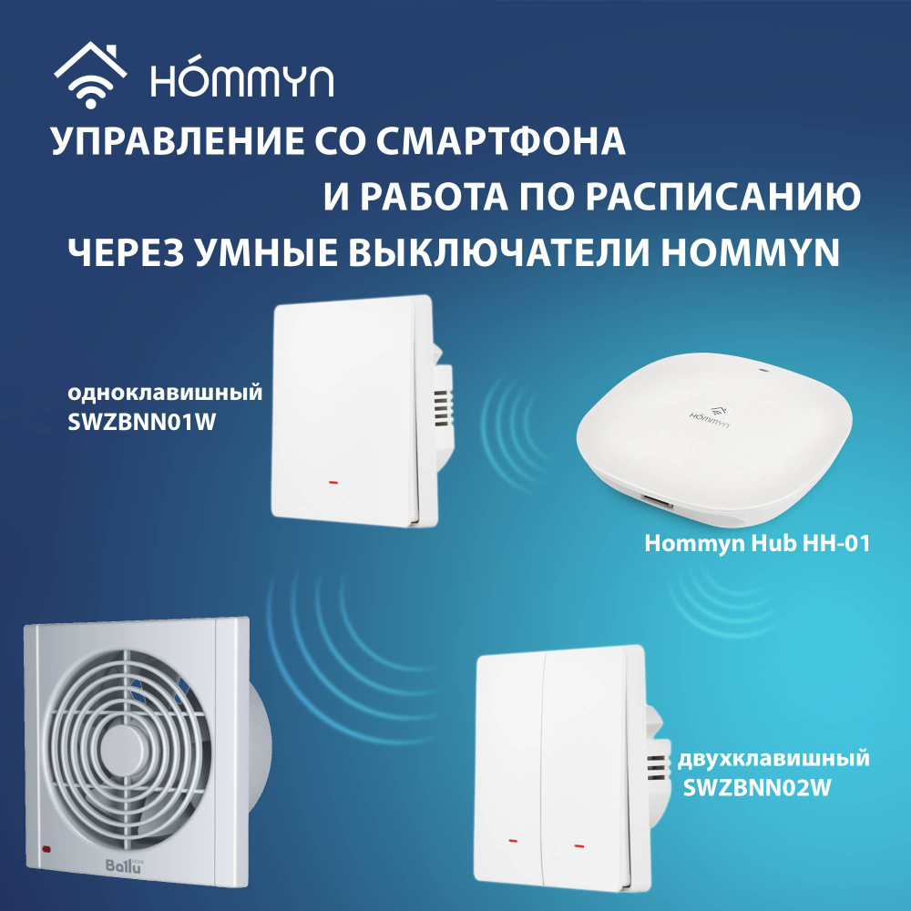 Вентилятор вытяжной Ballu Power Flow PF-100T
