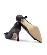 Кожаные туфли на шпильках TWINSET - черный(242TCP130)