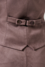 1887 Жилет женский (серо-розовый)