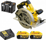 Пила циркулярная аккумуляторная DeWALT DCS 570 P2