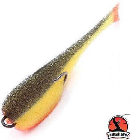Поролоновая рыбка YAMAN Devious Minnow на двойнике, р. 105 мм, цвет 19 UV (5 шт.)