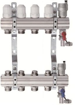 Коллектор для отопления Tim на 4 выхода