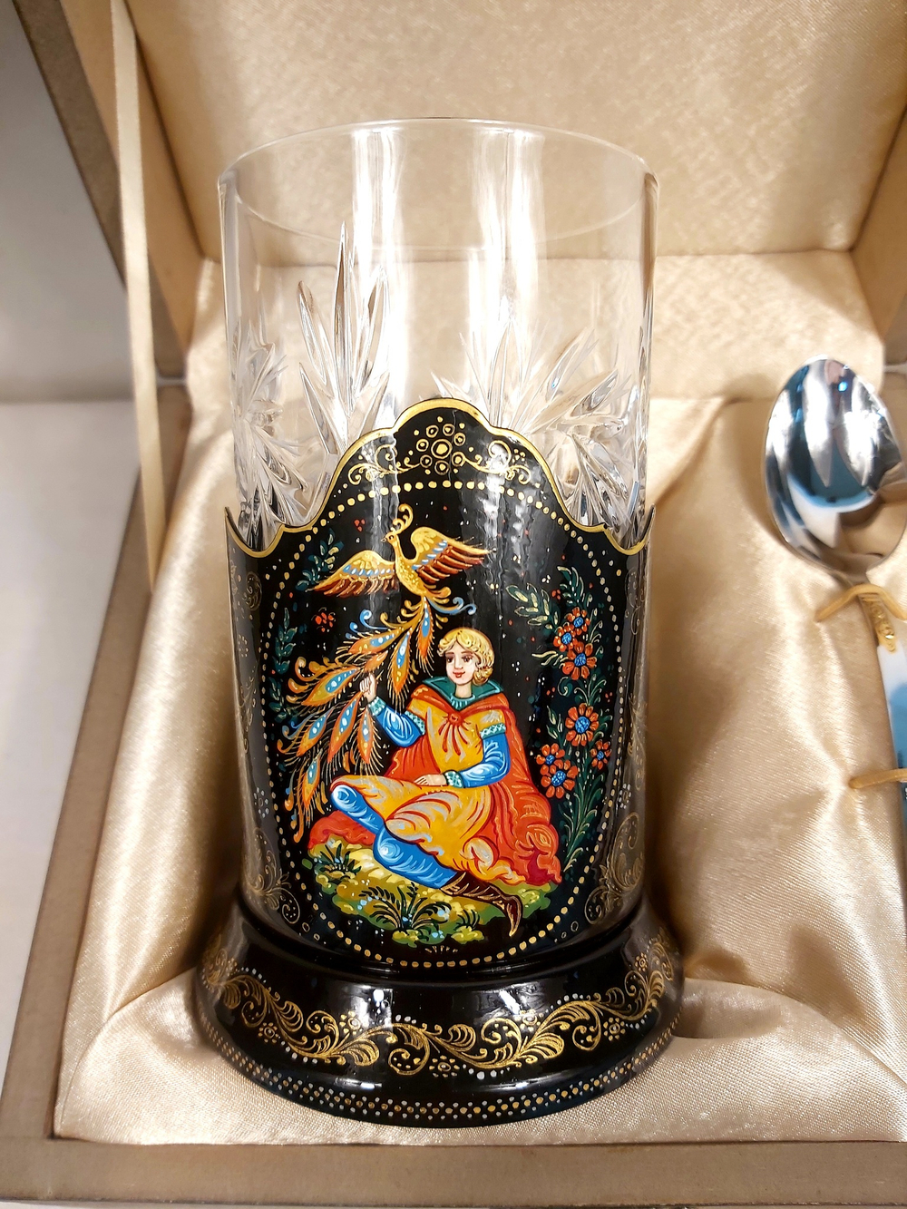 Чайный набор "Иван-царевич и жар-птица" (Ручная роспись Палех)