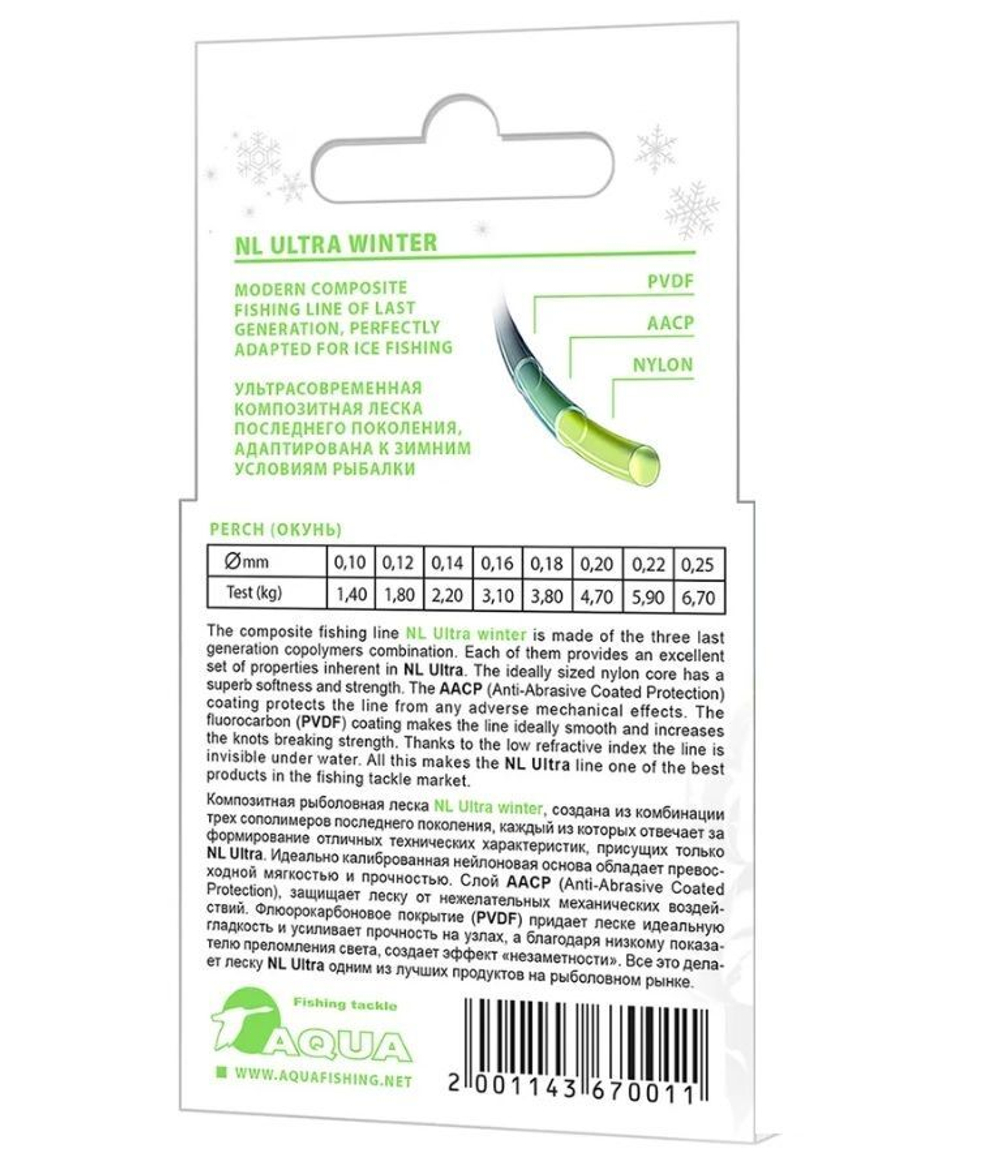 Полиэстровая леска NL ULTRA PIKE 30m 0,2 мм 3 шт