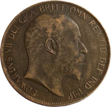 1 пенни 1902-1910 Великобритания