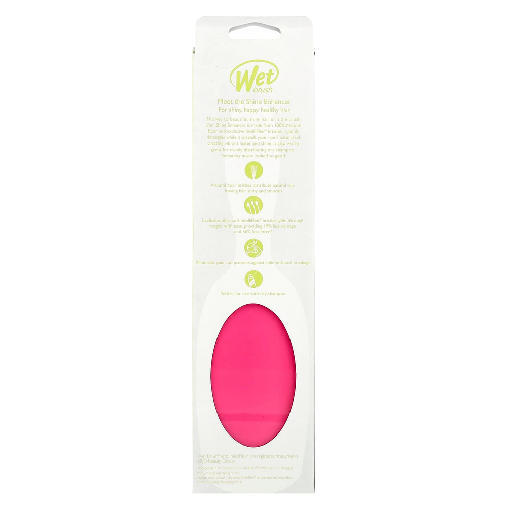 Wet Brush, Кисть для повышения блеска, для ухода, розовый, 1 шт.