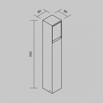 Блок розеток наземный Maytoni Nido O460FL-GF01SC