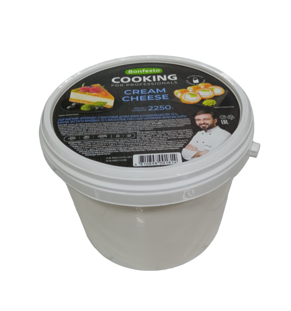 СЫР мягкий сливочный «Кремчиз» 70% 2,25 кг,COOKING,