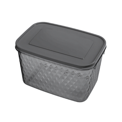 Контейнер для замораживания и хранения продуктов "кристалл" 1,7л (черный)