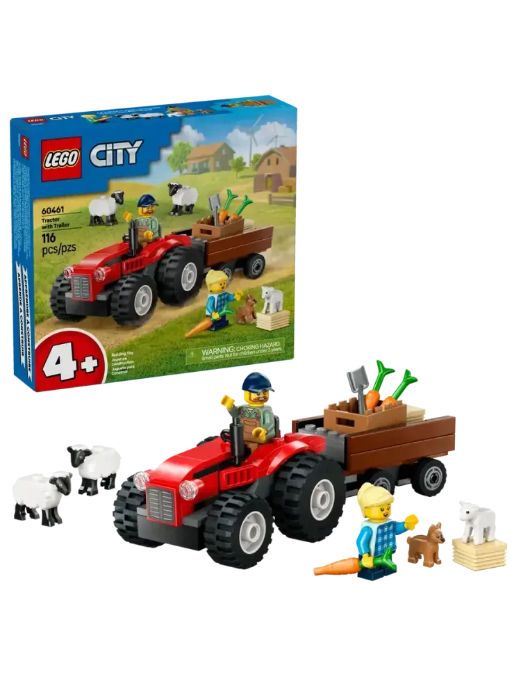 Конструктор City 60461 Фермерский трактор с прицепом