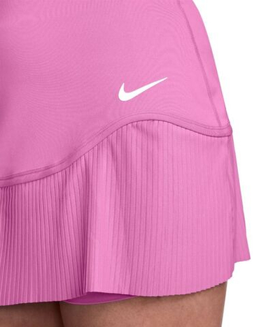 Теннисная юбка Nike Dri-Fit Advantage Pleated Skirt - playful pink/playful pink/white