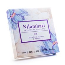 Шоколад Nilambari белый на кешью с манго, 65 г