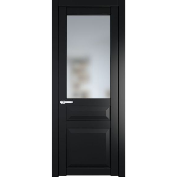 Межкомнатная дверь эмаль Profil Doors 1.5.3PD блэк остеклённая