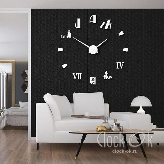 Настенные 3D часы Jazz