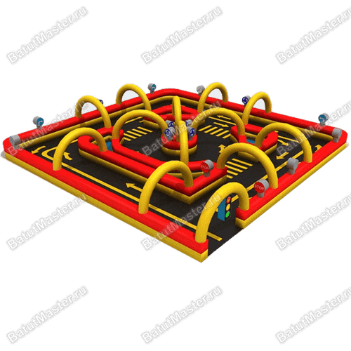 Надувная трасса для электромобилей