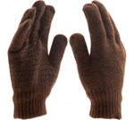 ПЕРЧАТКИ СИБРТЕХ ТРИКОТАЖНЫЕ ДВОЙНЫЕ ВЕРБЛЮЖЬЯ И ОВЕЧЬЯ ШЕРСТЬ ПОКР/ПВХ 68635